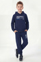 3-Piece Hooded Kangaroo Pocket Printed Detailed 6-Piece Boys' Tracksuit Set - 3