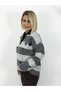 Zr95 Polo Collar, Heart Embroidery, Striped Knitwear - 2