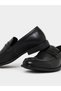Men Black Slip-On Penny Loafers - 3