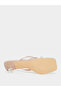 Pink Pearl Detail Kitten Heel Sandal - 6