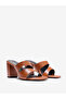 Women Block Heel Sandals with Wide Strap - 4