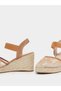 Women Brown Espadrille Wedge Sandals - 3