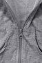 Unisex Self-Plush Teddy Bear Gray Zippered Hooded Cardigan - 8
