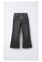 Girl's Anthracite Denim Shirt and Spanish-Cut Trousers Set - 5