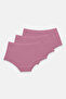 Women's Dusty Rose 3-Pack Wide-Rimmed Non-Marking Modal Panties 3m1906