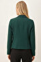 Women's Emerald Men's Collar Square Pocket Crop Jacket Arm-26K001026 - 3