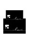 Digital Non-Slip Washable Double Love Black Bath Mat Bathroom Rug Bathroom Decor (40X60+60X90 cm) - 2