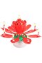 Rotating flowers musical Lotus candle for cake Decoration wedding party supplies - 3