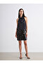 Esvab • Modern & Distinctive Halter Roba Collar Satin Blouse - 2