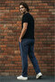 3-Piece Baggy Sweatpants – 2 Yarns, Elastic Waist, Wide Legs, Black |   Gray |   Navy Blue - 6