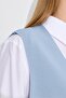 V-neck rayon sweater blue - 2
