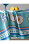 Souane Polycotton Tablecloth - Turquoise - 150X150 cm - 2