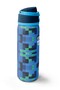 Navy Blue Colored Patterned Steel Thermos with Straw and Direct Drinking Feature 800 ml 38568 - 4