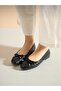Noya Bowknot Detailed Knitted Patterned Thermo Sole Women's Babet - Casual and Stylish Comfortable Design - 2