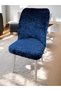 Velvet Large Oval Chair Cover |   Lycra, Washable, Stretchable and Elastic Chair Cover - 6