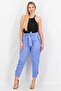 Lauren by Women Regular Fit Micro Sanded Twill Cargo Pants, Slate Blue - 4