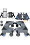 Ssonlun Fridge Washing Machine Stand, Universal Multi-Functional Movable Base stand - 3
