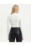 Women's 2-Piece Burgundy & White Finger-Detailed Semi-Turtleneck Blouse Opportunity Package - 5
