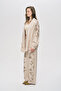 Women's Bird and Floral Beaded Embroidered Oversized Kimono - 5