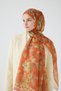 Petra Soft Cotton Shawl - Orange - 3