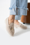A.H.D Women's Loafers with Bow and Gold Detail, Stylish Everyday Comfortable Shoes - 4