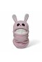 Girl's Earflap Beanie Neck Warmer Set – Cute Rabbit Pattern Fleece Winter Hat & Scarf, Ages 3-12 - 3