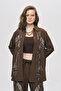 Women's Oriental Bird and Floral Beaded Oversized Shirt