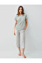 Women's Capri Two-Piece Set-Water Green - 2