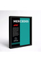 Mercedes F1 Lego Exhibition Frame, Exhibition Table, Speed Champions W15 (77244) 21X30 cm F006 - 2