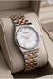Stylish Design Women's Wristwatch |   30mm Steel Case, Dual Color Steel Band, Mineral Glass - 3
