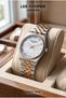 Stylish Design Women's Wristwatch |   30mm Steel Case, Dual Color Steel Band, Mineral Glass - 6