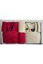 10 Piece Bride and Groom Family Bathrobe Set 100% Cotton Velvet Embroidered Dowry Set Oversized Bathrobe Set - 3