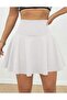High Waist Lycra Mini Flared Skirt