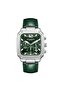 Green Dial Men's Wristwatch |   Steel Case, Leather Strap, Multifunctional - 7