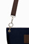 Sasa Velvet Bag Navy Blue – Cross Strap Velvet Women's Shoulder Bag - 3
