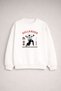 Rozanov 81 Hollander 24 Heated Rivalry Series Printed Crew Neck Oversize White Sweatshirt