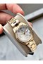 Gold Color Roman Numeral Steel Original Women's Wristwatch + Bracelet as a Gift - 5