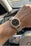 Roman Numeral Men's Wristwatch |   40 mm Steel Case, Steel Band, 5 Atm - 2