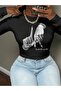 Women's Rock the World Printed Crew Neck Bodysuit