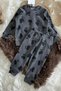 Long Sleeve Corded Fabric Pajamas Children's Set-Unisex-Home Wear-Girls-Boys-Underwear-Home Clothing