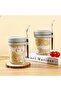 6-Pack Overnight Oats Jars with Lids & Spoons - 5