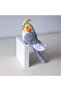 Amigurumi Toy Bird Gray White Sultan Parrot