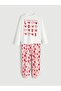 Crew Neck Girls' Pajama Set (S6)