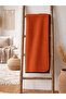 Waffle Woven Multi-Purpose Pique Tv Shawl / Blanket - Orange - 2