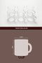 Set of 6 Glass Espresso Cups with Transparent Handles - 95 ml - 8