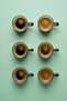 Set of 6 Glass Espresso Cups with Gray Handles - 95 ml - 5