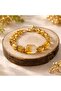 Natural Citrine Stone Elegant Stone Design Bracelet