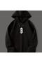 Unisex Black Oversize 3 Thread Raster Sweatshirt - Premium Quality High Resolution Printed