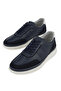 , Men's Genuine Leather Comfort Shoes 1611002Z2615 Navy Blue - 5