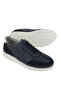, Men's Genuine Leather Comfort Shoes 1611002Z2615 Navy Blue - 4